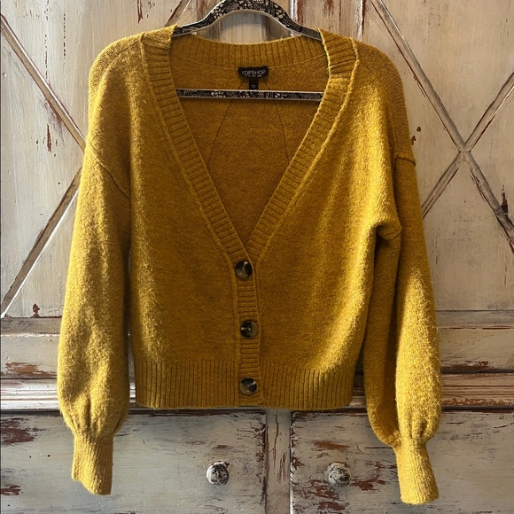 Topshop Sweaters - Topshop balloon sleeve cardigan